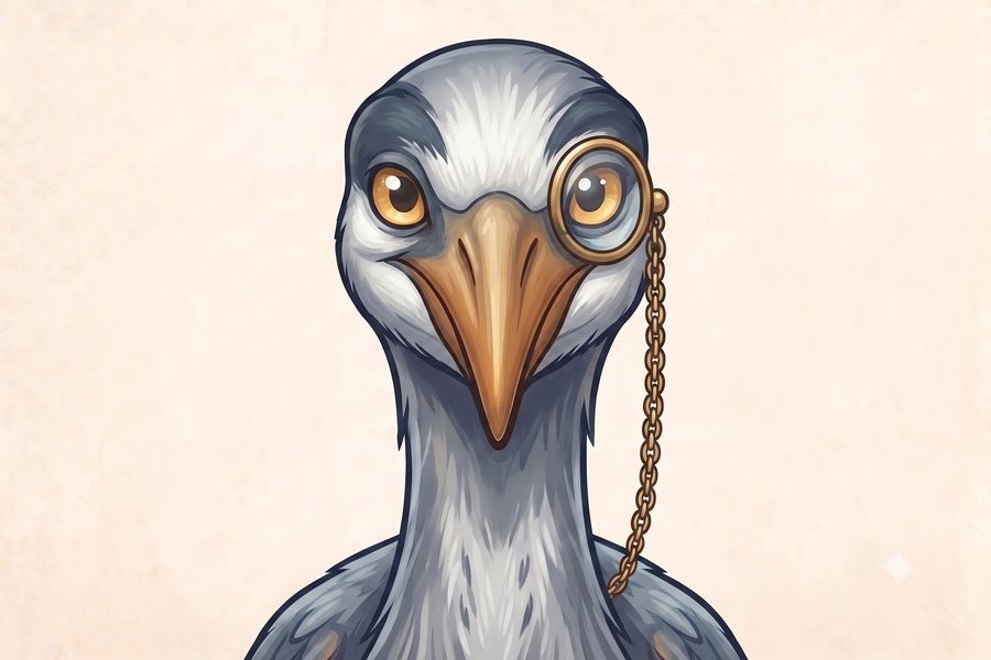 Hemingway Heron concept portrait